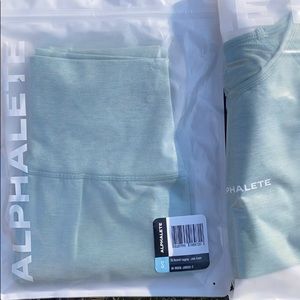 Alphalete OG revival( legging and top ) Jade Green